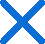 small blue x logo